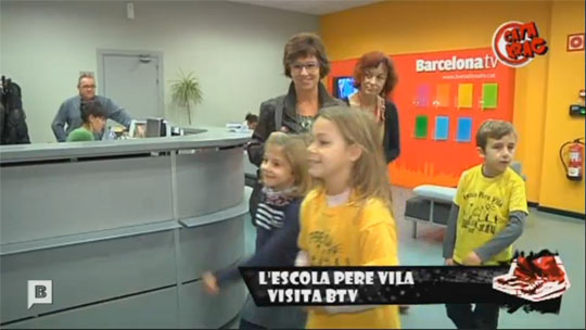 L'Escola Pere Vila visita BTV